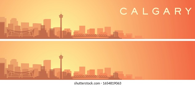 Calgary Beautiful Skyline Scenery Banner