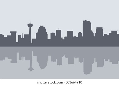 Calgary City Skyline 