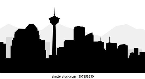 Calgary Morning Skyline