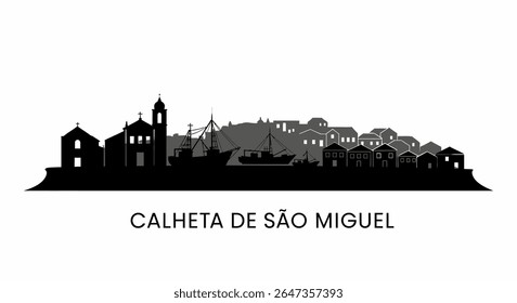 Calheta de São Miguel com Silhueta, e Portugal.