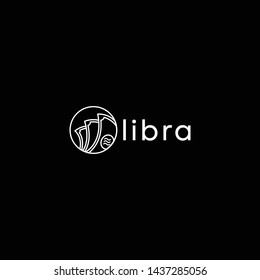 Calibra and Libra Blockchain Logo Template. Technology Vector Design. Cryptocurrency Illustration