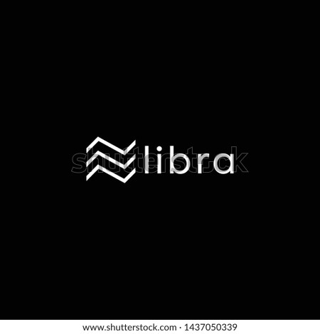 Calibra and Libra Blockchain Logo Template. Technology Vector Design. Cryptocurrency Illustration