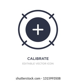 calibrate icon on white background. Simple element illustration from Computer concept. calibrate icon symbol design.