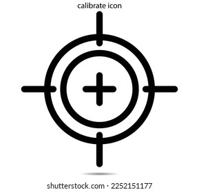 calibrate icon vector illustration graphic on background