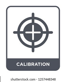 calibration icon vector on white background, calibration trendy filled icons from Measurement collection, calibration simple element illustration