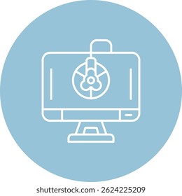 Kalibrierlinie, Vektorsymbol-Design