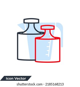 Calibration of metallic weights icon logo vector illustration. Calibration Weight symbol template for graphic and web design collection