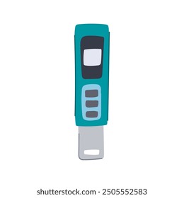 calibration ph meter cartoon. electrode solution, measurement probe, sensor accuracy calibration ph meter sign. isolated symbol vector illustration