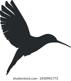 calibri bird black silhouette without background