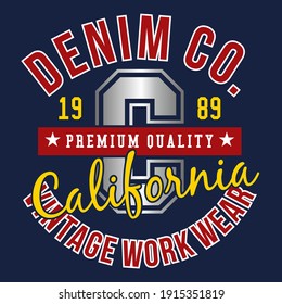 California 1989 image design is a design for t-shirt screen printing