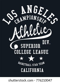 California Athletic Academy embroidery and printing graphic design vector art artwork