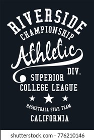 California Athletic Academy embroidery and printing graphic design vector art artwork