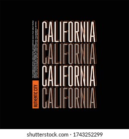 california authentic city vintage fashion tshirt