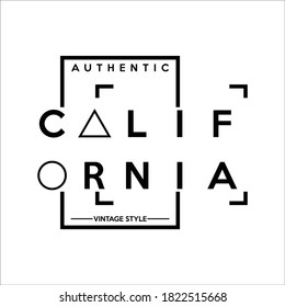 california authentic vintage style design
