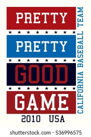california baseball team,t-shirt print poster vector illustration