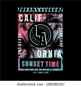 california beach concept graphic design t shirt typography vector illustration for ready print