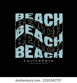 California Beach illustration typography. perfect for t shirt design