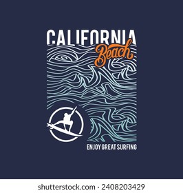  California beach south west typography gradient beach graphics palm tree beach scene resort typographic poster design vector graphic print for t shirt,poster