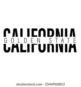 Ilustraciones vectoriales de texto de playa de California. Para estampados de camisetas y otros usos.