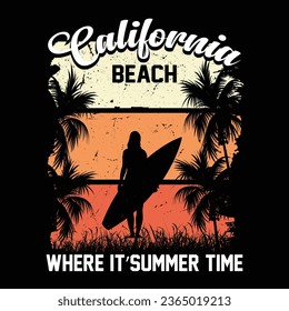 California Beach Where It’summer Time