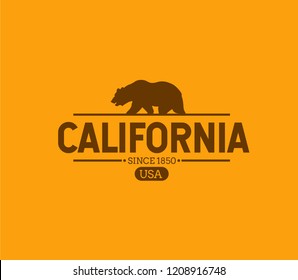 California Bear Print