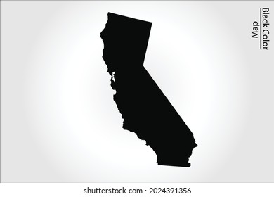 CALIFORNIA black Color on Backgound