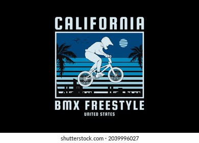 California BM freestyle, design sleety retro style
