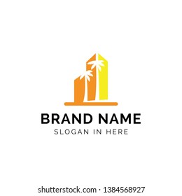 california building logo template design