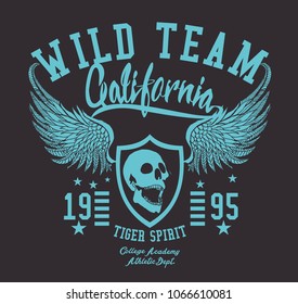 California city graphic design vector art
