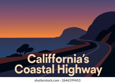 A California Coastal Highway oferece vistas panorâmicas de tirar o fôlego enquanto venta ao longo da costa acidentada, com falésias dramáticas, praias imaculadas e o vasto Oceano Pacífico
