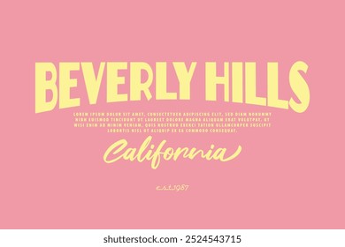 California college style vintage quote typography. Vector illustration design