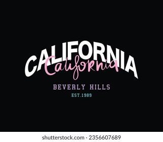 California college varsity vintage typography. Vector illustration design for fashion graphic, t shirt, print, slogan tee, card, poster.