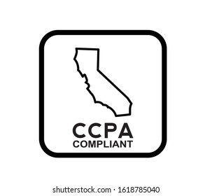 California Consumer Privacy Act icon vector