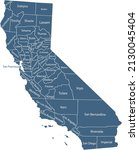 California county map with names