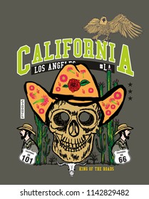 California Cowboy graphic design vector art