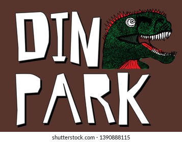 california dinosaur graphic design vector art