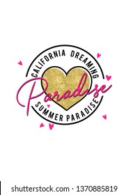 california dream summer paradise graphic print