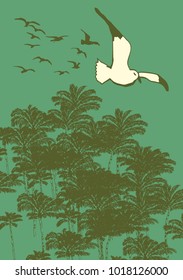 California dreaming graphic design vector art
