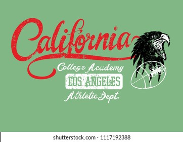 California Eagle graphic design vector art