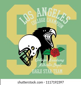 California Eagle graphic design vector art