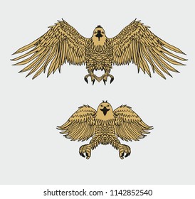 California eagle graphic design vector art