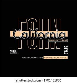 california fashion style vintage fashion t-shirt design