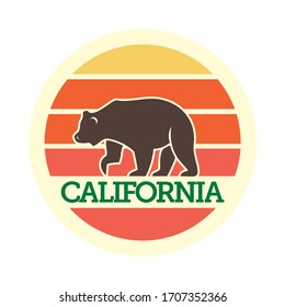 California Flag with brow bear