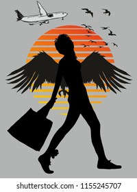 california graphic design vector art