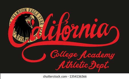 California graphic design vector art