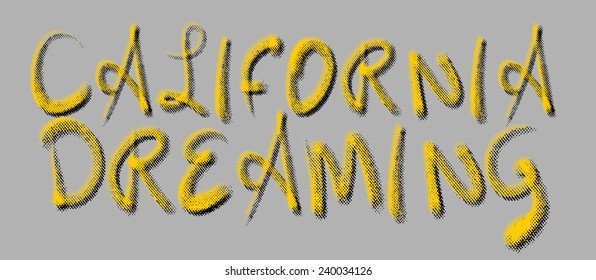 california graphic design vector art