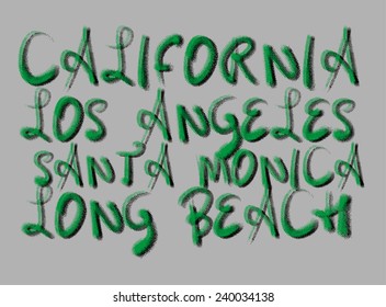 california graphic design vector art