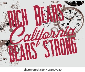 california graphic design vector art