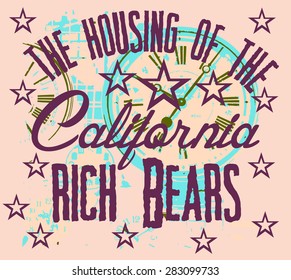 california graphic design vector art