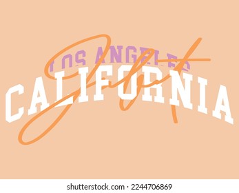 california graphic written in college style